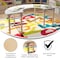 Flash Furniture 29.5 in W, 59 in L, 23 in H, Beechwood, Birch Plywood, Steel, Beech/White MK-ME088020-GG - alternate 3